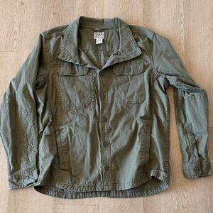 L.L. Bean Men's Casual Button Down Shirt - Olive Green